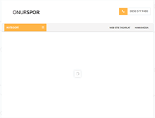 Tablet Screenshot of onurspor.com